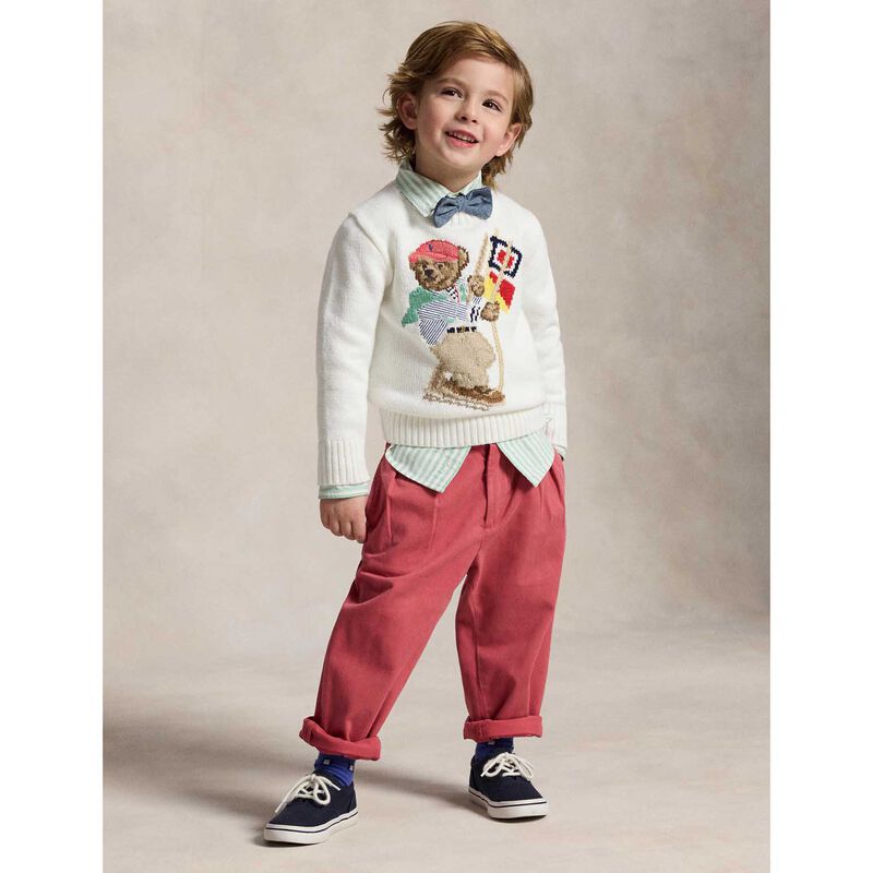 Polo Ralph Lauren Polo Bear Cotton Sweater 3-7Y image number 3